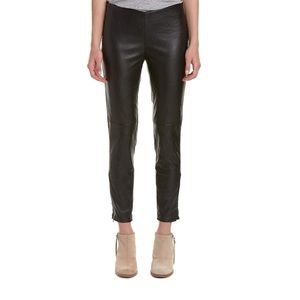 Free People Vegan Black Leather Pants size 2